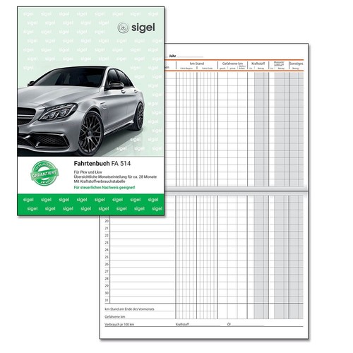 Sigel fahrtenbuch pkw - pkw, lkw
