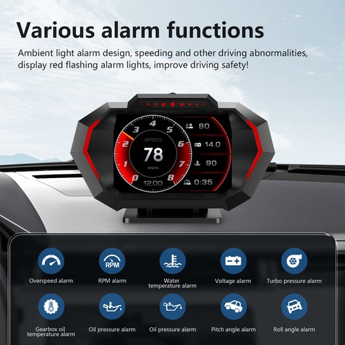 Hud head display obd2 gps - hud,