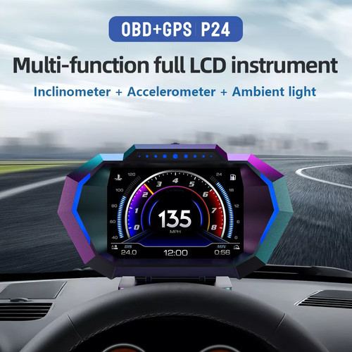 Auto digital obd gps hud - digital,
